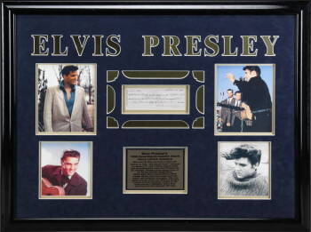 ELVIS PRESLEY 1956 SIGNED CHECK