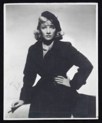 MARLENE DIETRICH WARNER BROS. PROMOTIONAL PORTRAIT