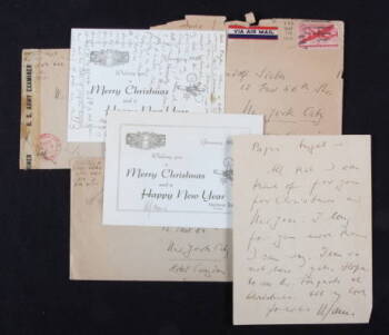 MARLENE DIETRICH CHRISTMAS CARDS TO HER HUSBAND