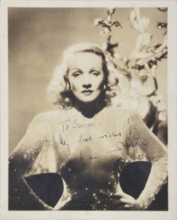 MARLENE DIETRICH SIGNED PORTRAIT