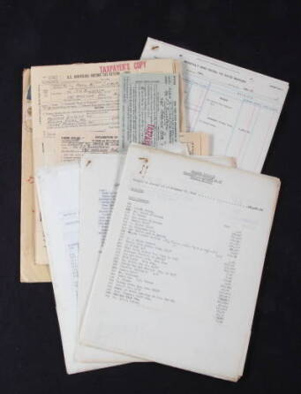 MARLENE DIETRICH 1961 TAX RETURNS AND BANK STATEMENT