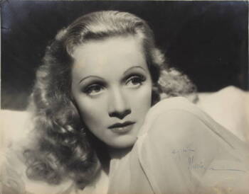 MARLENE DIETRICH SIGNED PORTRAIT