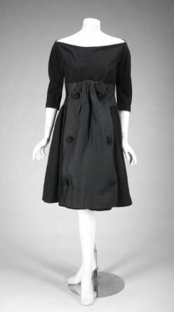 GLORIA SWANSON BLACK GIVENCHY COCKTAIL DRESS