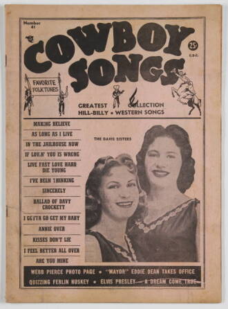 ELVIS PRESLEY "COWBOY SONGS" MAGAZINES