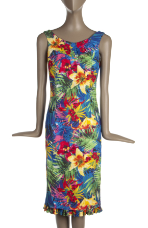 AMY WINEHOUSE TROPICAL FLORAL DRESS