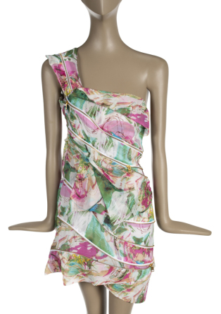 AMY WINEHOUSE FLORAL ARROGANT CAT DRESS