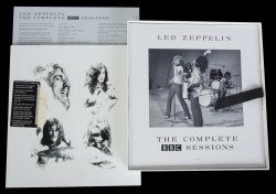 "LED ZEPPELIN" JIMMY PAGE SIGNED "THE COMPLETE BBC SESSIONS" RECORD ALBUMS BOX SET - 2