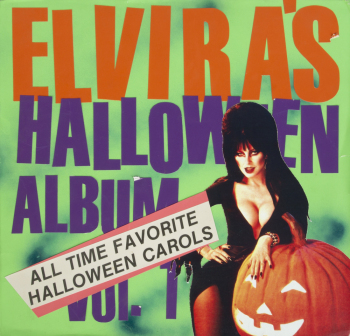 ELVIRA SCREEN-MATCHED "ELVIRA'S HALLOWEEN ALBUM" PROP FROM "ELVIRA'S HALLOWEEN SPECIAL"