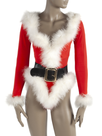 ELVIRA SCREEN AND PHOTO-WORN SANTA CLAUS COSTUME