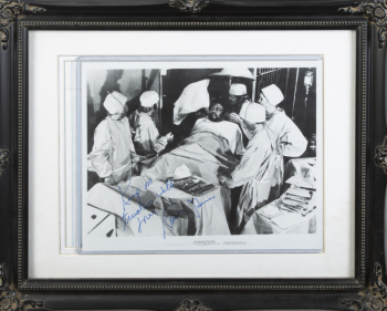 ELVIRA ROOSEVELT "ROSEY" GRIER SIGNED FRAMED PHOTOGRAPH FROM "THE THING WITH TWO HEADS"