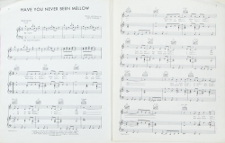 OLIVIA NEWTON-JOHN SIGNED "HAVE YOU NEVER BEEN MELLOW" VINTAGE SHEET MUSIC - 2