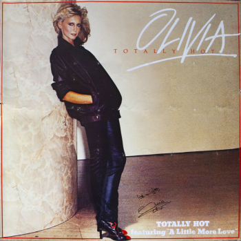 OLIVIA NEWTON-JOHN SIGNED TOTALLY HOT POSTER