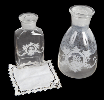 ROBERT EVANS GLASS DECANTERS