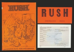 RUSH: ALEX LIFESON "CLOSER TO THE HEART" STUDIO AND STAGE PLAYED 1976 GIBSON DOVE ACOUSTIC GUITAR (WITH UK WORK PERMIT AND TOUR BOOK) WITH NFT - 8