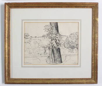 FOUR OLIVER SMITH FRAMED DRAWINGS