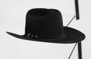 LARRY HAGMAN BLACK STETSON COWBOY HAT