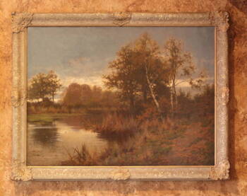 BUCOLIC LANDSCAPE PAINTING