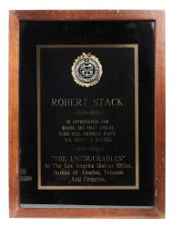 ROBERT STACK: LAW ENFORCEMENT AWARD PLAQUES - 2