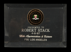 ROBERT STACK: LAW ENFORCEMENT AWARD PLAQUES - 8