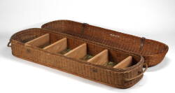 LARGE WICKER OBLONG SHAPED BASKET - 2