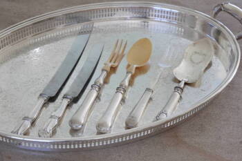 GROUP OF SIX ASSORTED STERLING SERVING PIECES