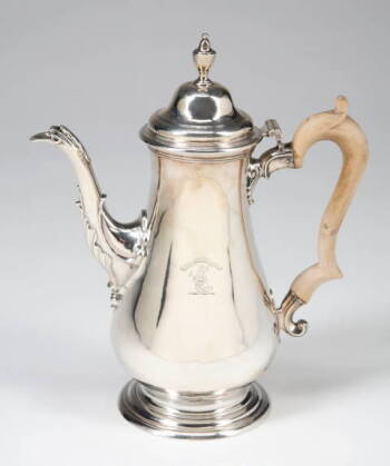 GEORGIAN STERLING COFFEE POT