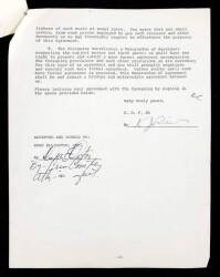 DUKE ELLINGTON SIGNED CONTRACT - 2