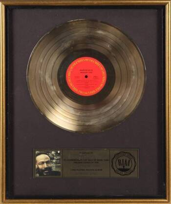 MARVIN GAYE "GOLD" RECORD AWARD