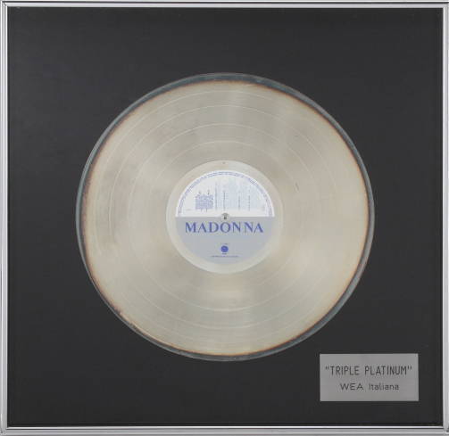 MADONNA "PLATINUM" RECORD DISPLAY