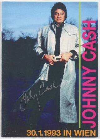 JOHNNY CASH SIGNED PROGRAM