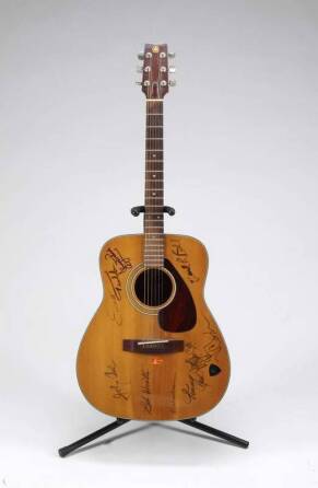 JOHNNY CASH AND OTHERS SIGNED GUITAR