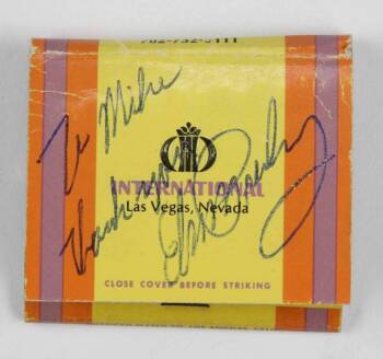 ELVIS PRESLEY SIGNED MATCHBOOK