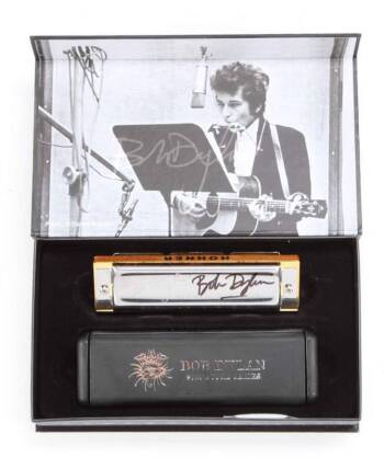 BOB DYLAN SIGNED HARMONICA