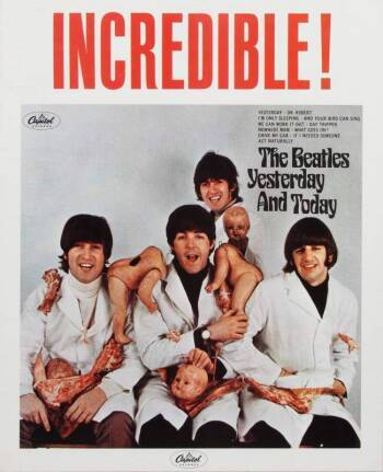 THE BEATLES BUTCHER PROMOTIONAL POSTER