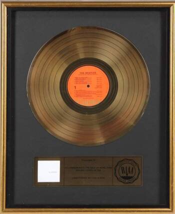 THE BEATLES "GOLD" RECORD AWARD