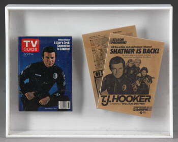 "T.J. HOOKER" TV GUIDE DISPLAY