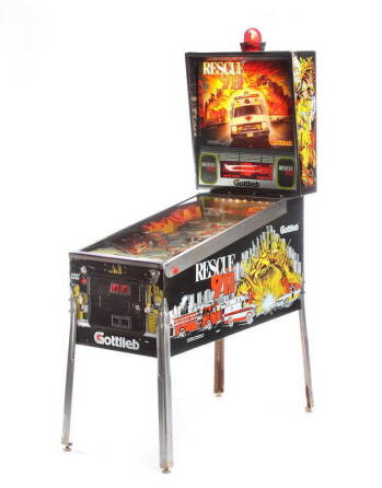 "RESCUE 911" PINBALL MACHINE