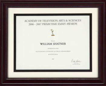 ACADEMY OF TELEVISION ARTS AND SCIENCES NOMINATION CERTIFICATE