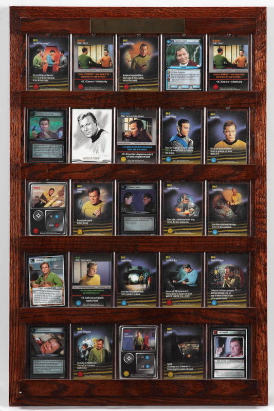 JAMES T KIRK "STAR TREK" CARD DISPLAY