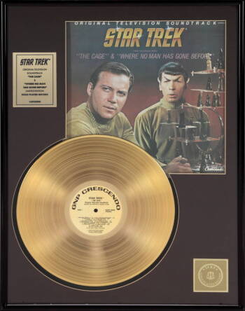 "STAR TREK" GOLD PLATED SOUNDTRACK ALBUM