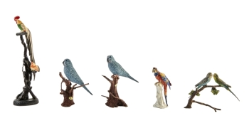 BETTY WHITE: PARROT FIGURINES