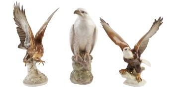 BETTY WHITE: CONTINENTAL PORCELAIN EAGLES