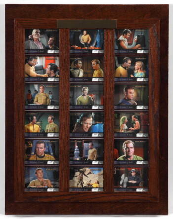 JAMES T KIRK "STAR TREK" CARD DISPLAY 2