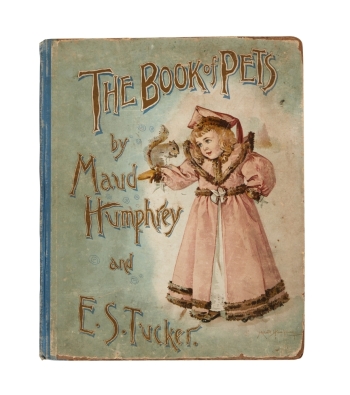 BETTY WHITE: ANTIQUE 1893 "THE BOOK OF PETS" PICTURE BOOK