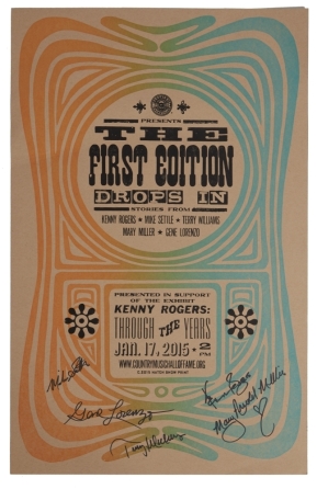 KENNY ROGERS: "THE FIRST EDITION" SIGNED POSTER