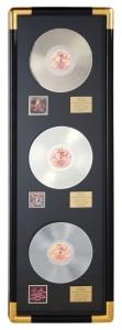 KENNY ROGERS: "THE GAMBLER" "KENNY" AND "TEN YEARS OF GOLD" "PLATINUM" RECORD AWARD