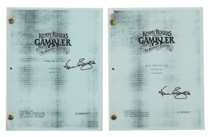 KENNY ROGERS: SIGNED "THE GAMBLER II" SCRIPTS