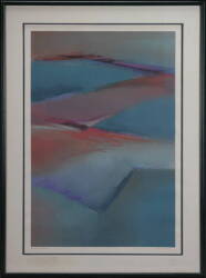 THREE DECORATIVE FRAMED WORKS ON PAPER - 2