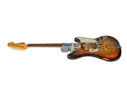 NIRVANA: 1989 KURT COBAIN STAGE-PLAYED AND SMASHED "THROW MY ASS IN JAIL" FENDER MUSTANG ELECTRIC GUITAR (WITH PHOTOS) - 3