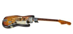 NIRVANA: 1989 KURT COBAIN STAGE-PLAYED AND SMASHED "THROW MY ASS IN JAIL" FENDER MUSTANG ELECTRIC GUITAR (WITH PHOTOS) - 9